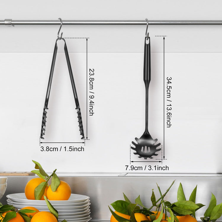 Stainless Steel Spaghetti Spoon and Pasta Tongs Set (2 Count)