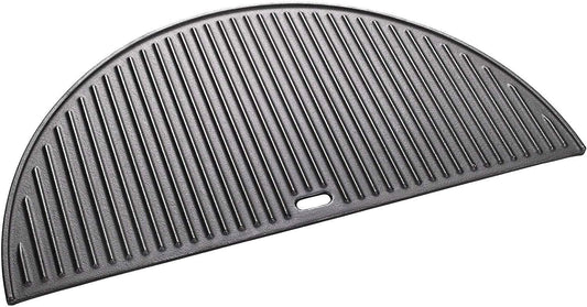 18" Half Moon Cast Iron Reversible Griddle for Kamado Joe KJ