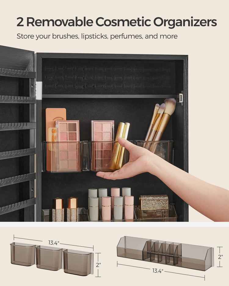 Mirror Jewelry Cabinet Armoire