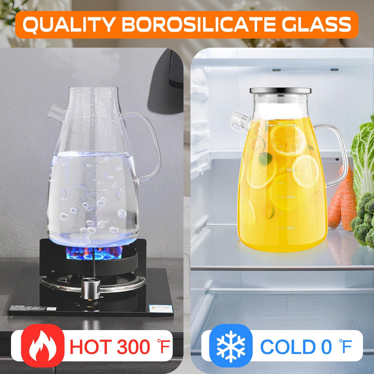 1 Gallon 128oz Glass Pitcher