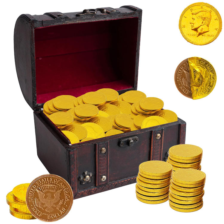 Gold Half Dollar Milk Chocolate Coins Gelt (16 Ounce)