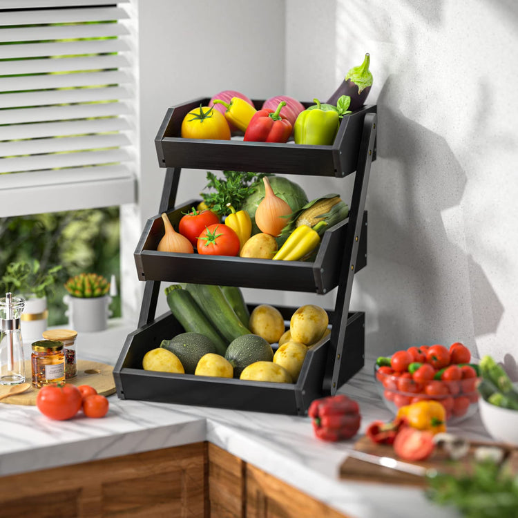3 Tier Fruit Basket for Kitchen Counter
