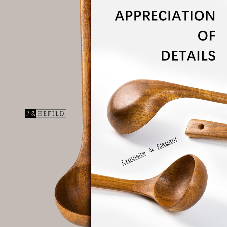 Wooden Soup Ladle for Cooking