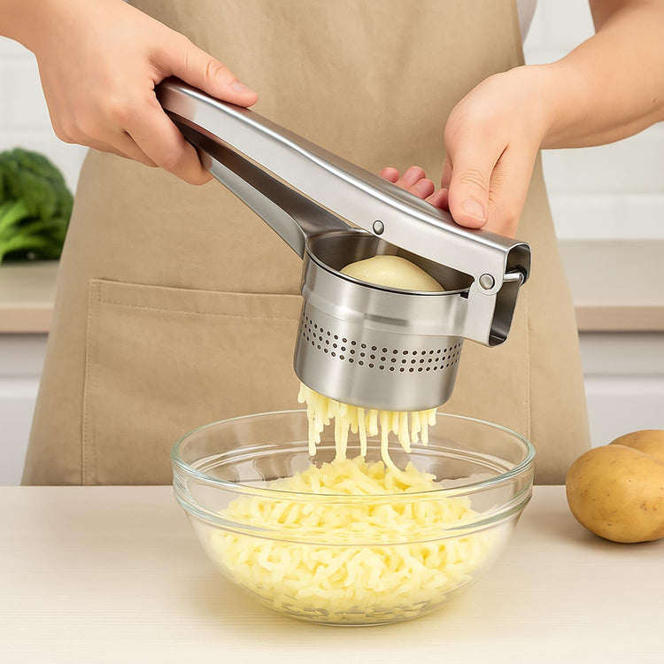 Stainless Steel Potato Ricer and Masher