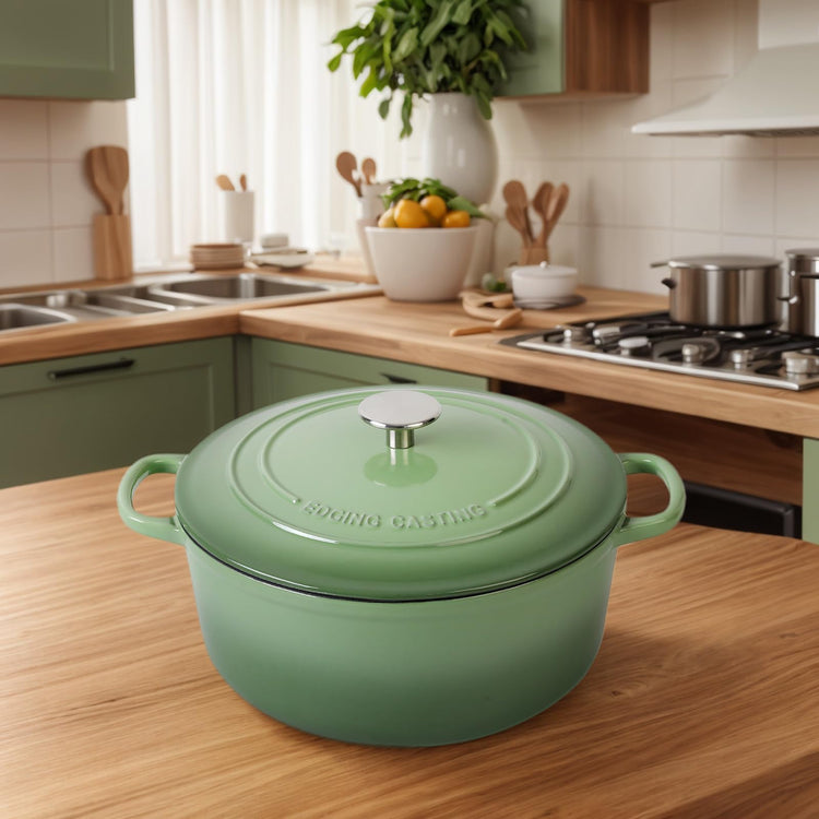 Enameled Cast Iron Dutch Oven Pot With Lid
