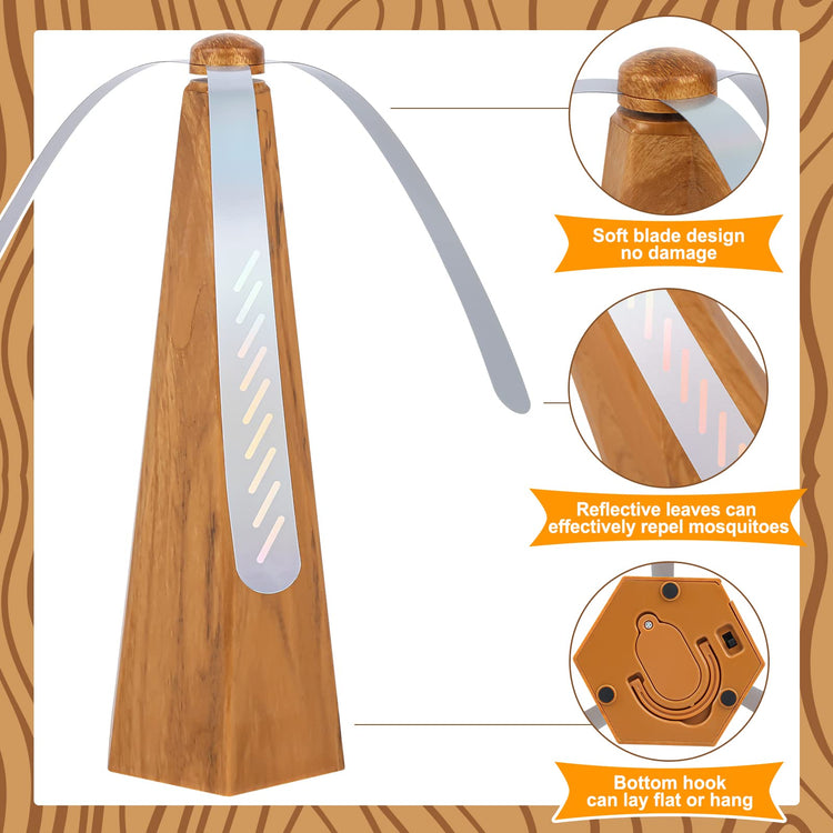 Portable Fly Fans for Tables to Keep Your Food (4 Count)
