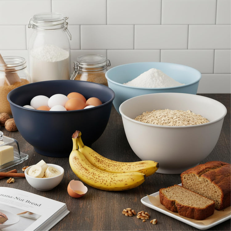 Melamine Mixing Bowl Set with Lids