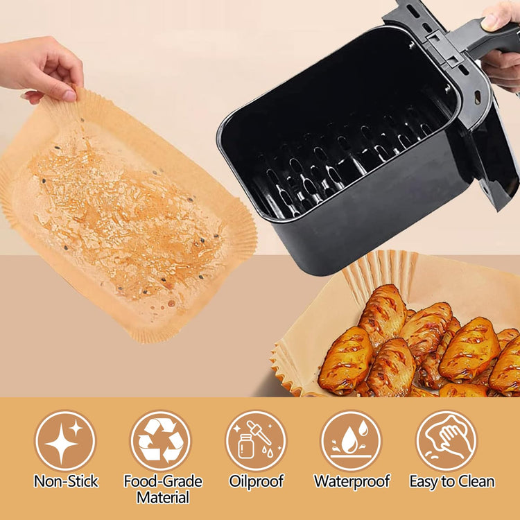 150 Pack 8.6x5.5" Air Fryer Liners