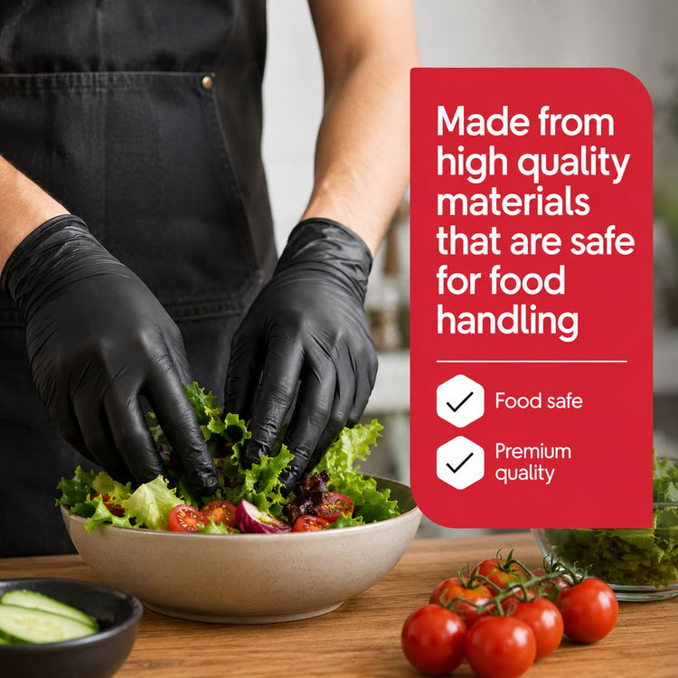 Black Nitrile Gloves (1000 Count)