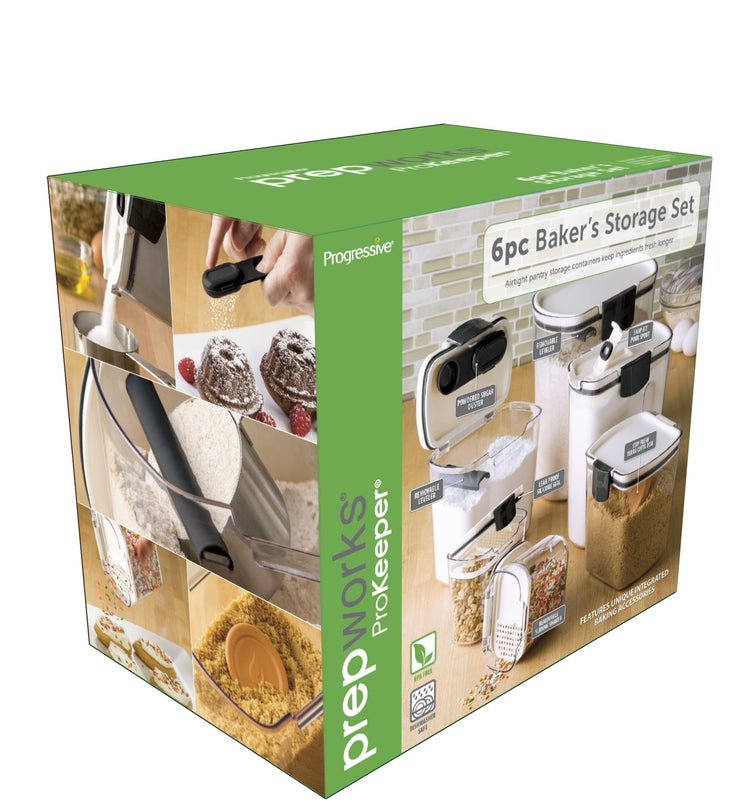 ProKeeper Baker's Airtight Kitchen Storage Canister Container Set for Flour