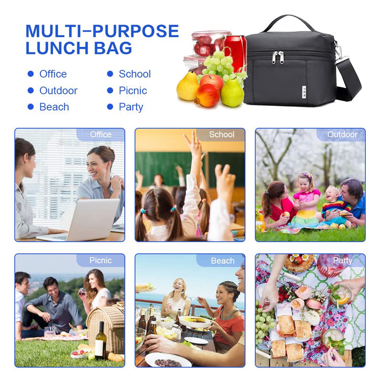 NOL Small Insulated Lunch Bag for Women