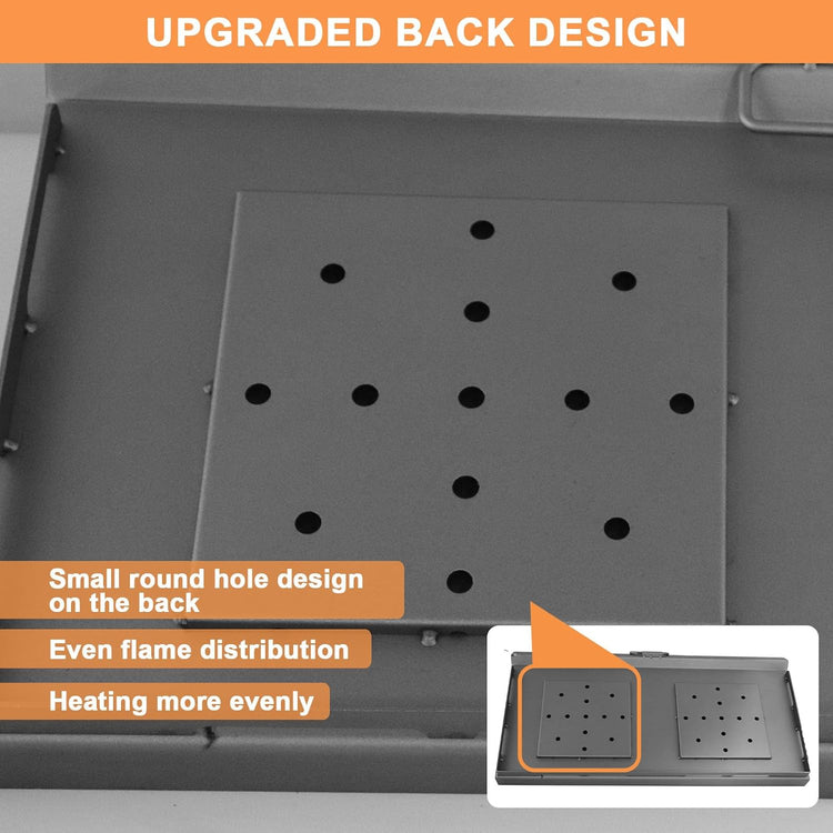 Flat Top Griddle for Camp Chef 2 Burner Stove EX60P EX60LW TB90 GB90D SPG90B TB90LWG StoveTop Parts for 16" & 14" Cooking Systems, 14" x 32" Camp Stove Griddle for Camp Chef Accessories, 1PC - Nestoria