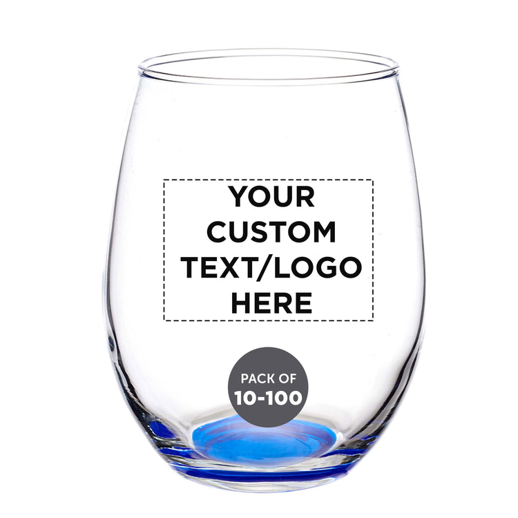 Custom Stemless Wine Glasses in Bulk by ARC Perfection (100 Count)