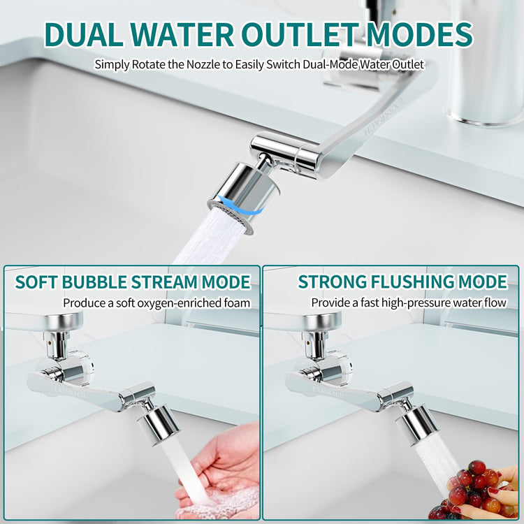 1080° Rotating Faucet Extender with Filter Cotton