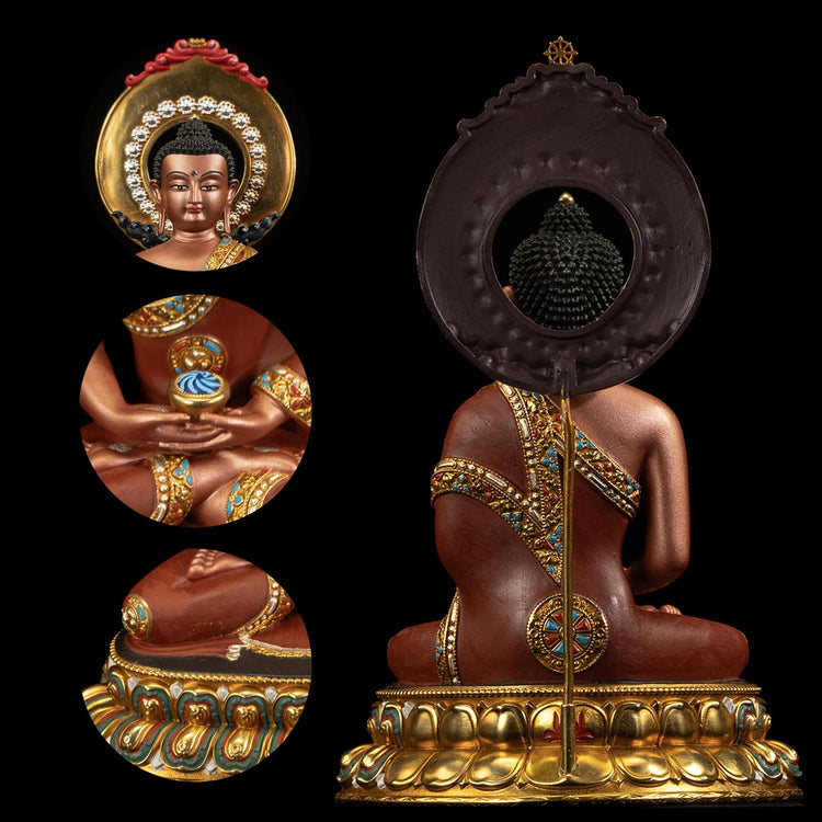 Hand Painted Amitabha Buddha Statue