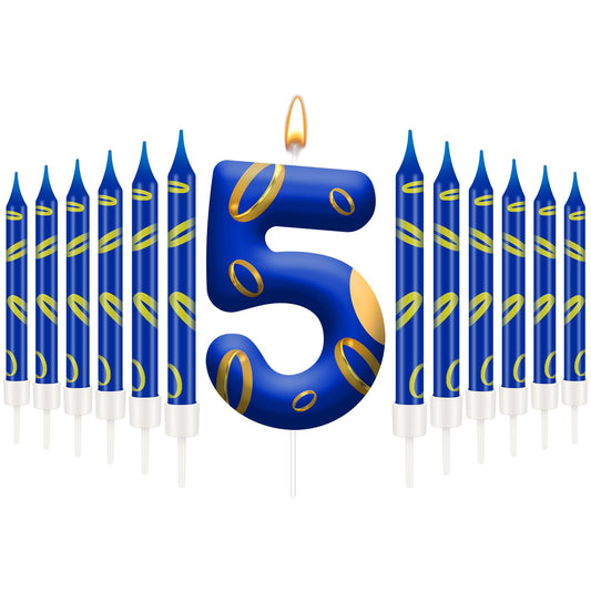 13PCS Birthday Cake Candles Set (13 Count)