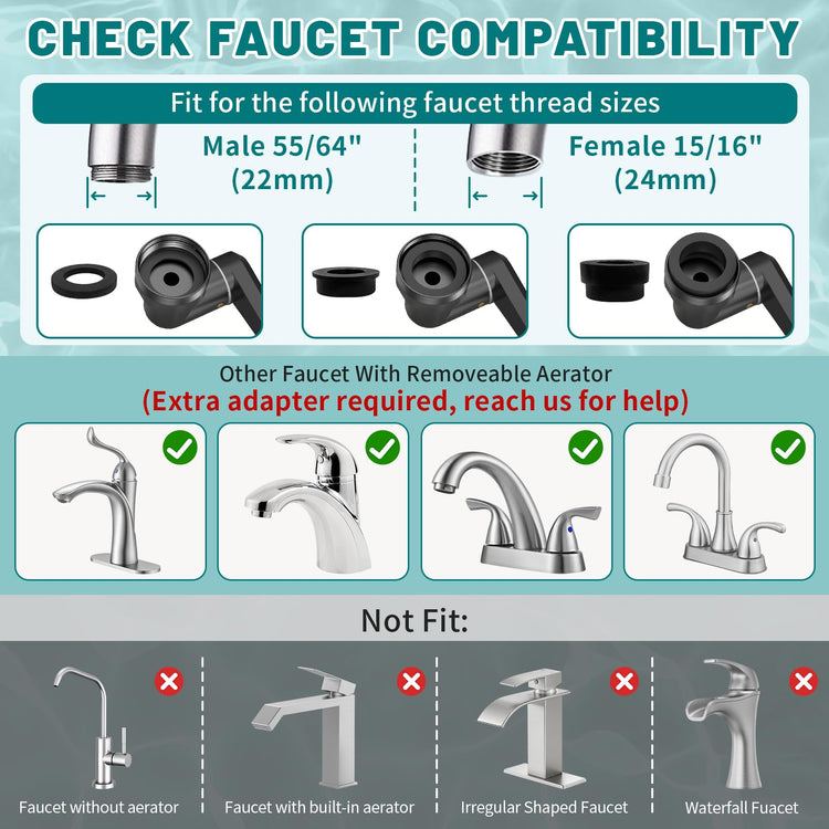 1440 Swivel Faucet Extender for Kitchen