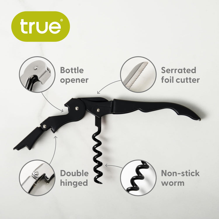 Truetap Double Hinged Waiter's Corkscrew Wine Opener