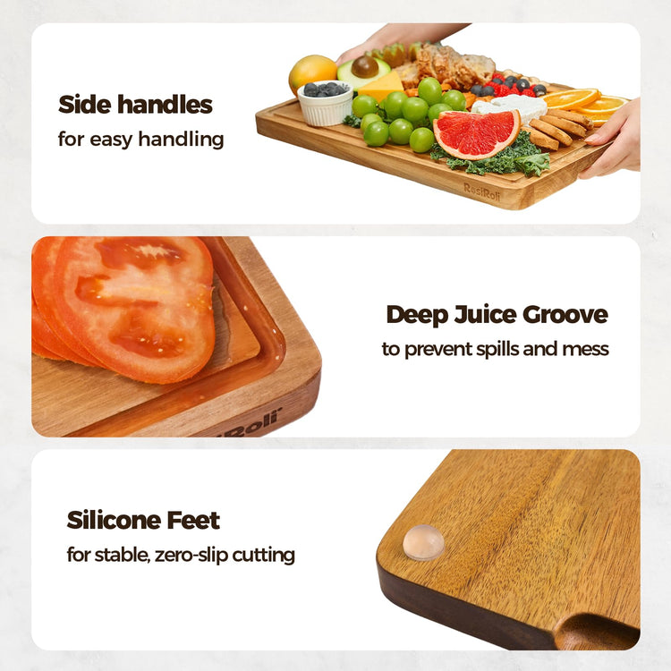 Acacia Wood Cutting Board for Kitchen