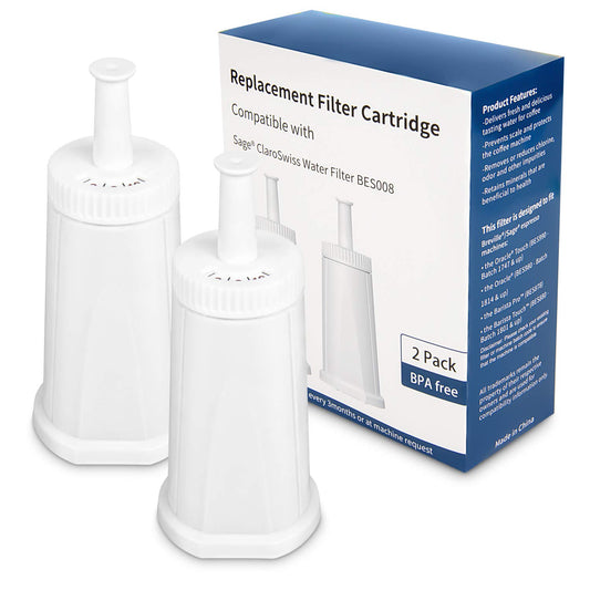 Filter Replacement Water Filter Compatible with Breville Sage Claro Swiss For Oracle (2 Count)