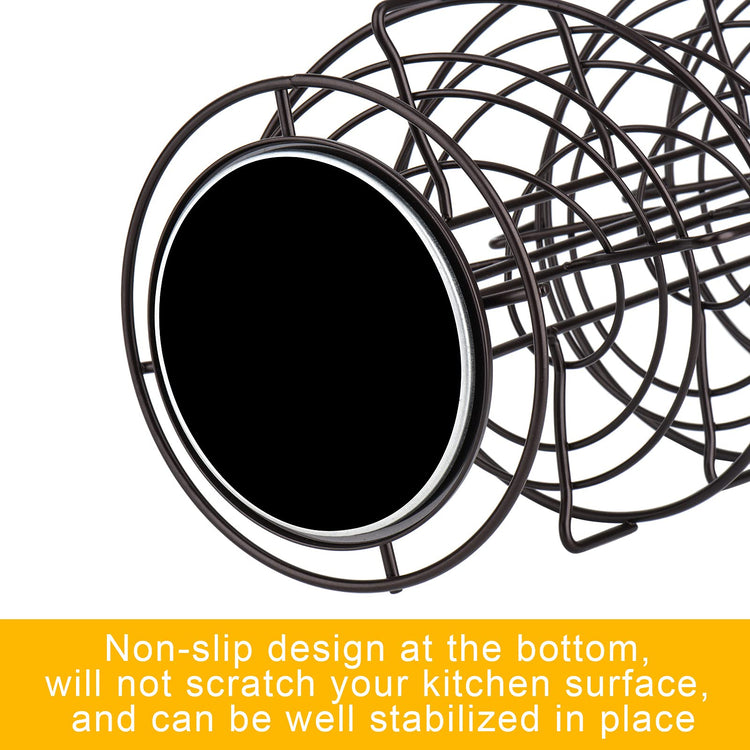 Spiral Design Metal Egg Skelter Dispenser Rack