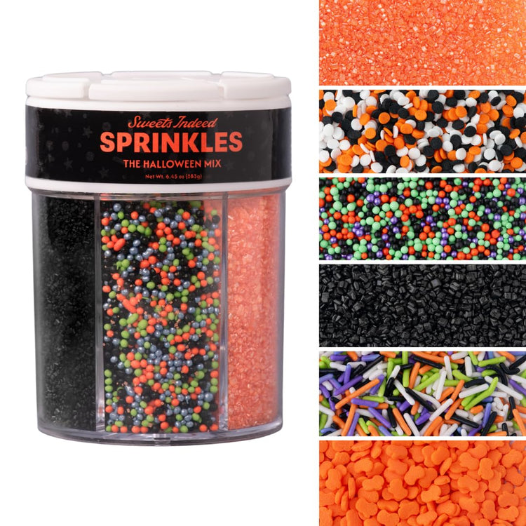 Halloween 6 Cell Sprinkle Jar (6.45 Ounce)