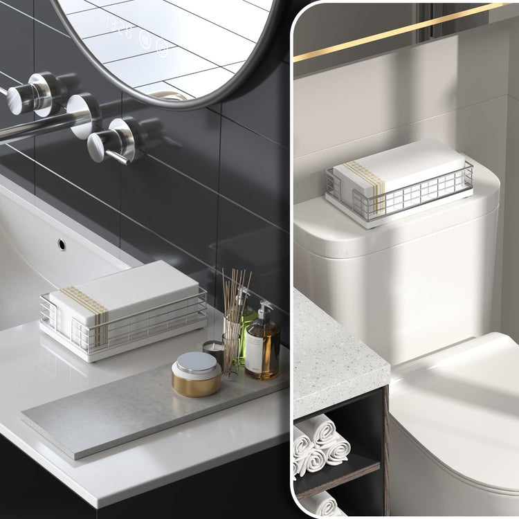Guest Towel Holder Tray for Bathroom