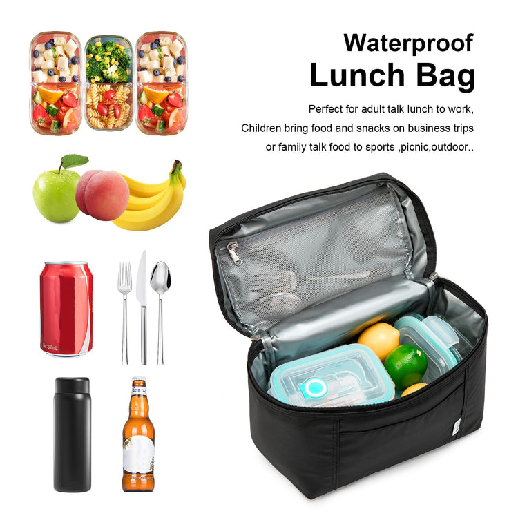 NOL Insulated Lunch Bags for Women Cooler Bag Lightweight Nylon Waterproof Lunch Box For Work
