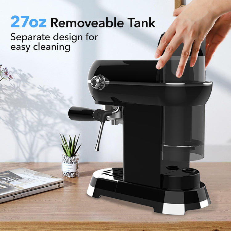 20Bar Compact Espresso Machine with Milk Frother
