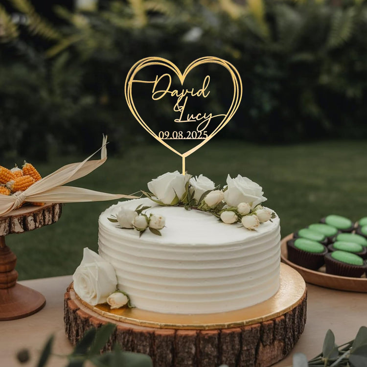 Personalized Wedding Cake Topper
