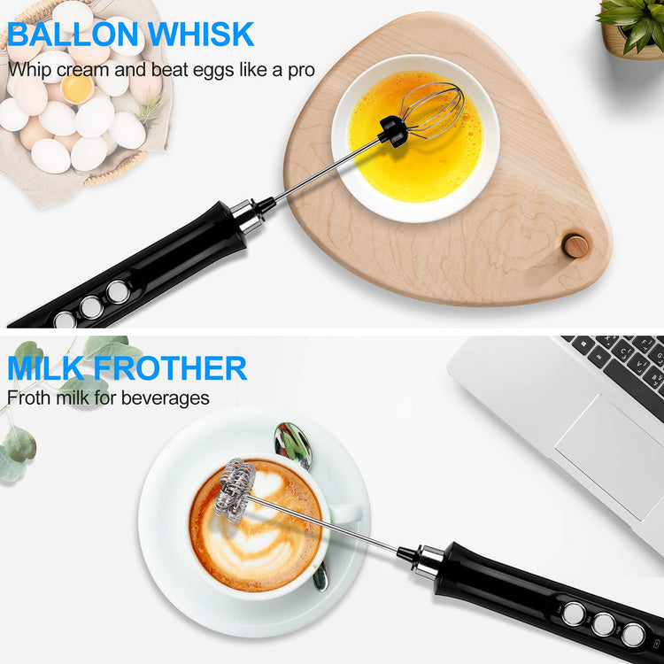 Rechargeable Handheld Milk Frother Wand for Coffee