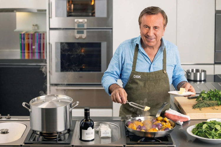 Daniel Boulud Kitchen - 7pc Cookware Set - French Inspired 5-Ply Stainless Steel Pots & Pans Cooking Set, Sturdy Heat-Resistant Handles, Induction Compatible & Oven Safe