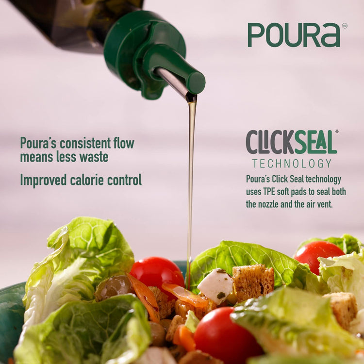 Glass Olive Oil Bottle Drizzler with Pourer Spout