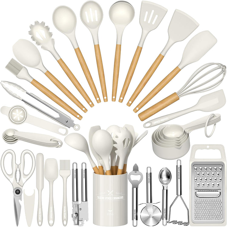Silicone Kitchen Utensil Set (34 Count)