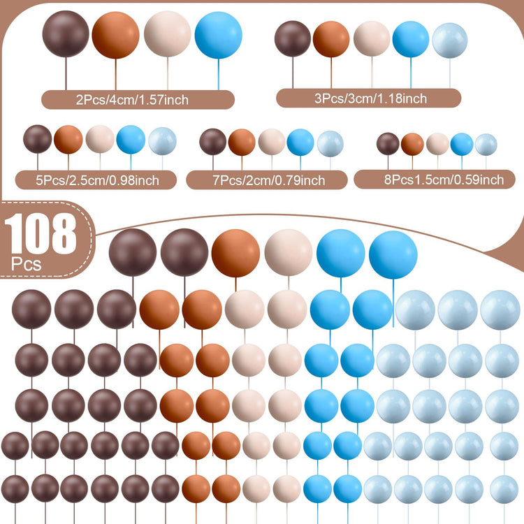 Balls Cake Topper (108 Count)