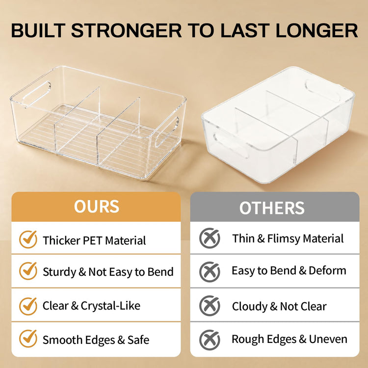 4 Pack Pantry Organizers and Storage (4 Count)