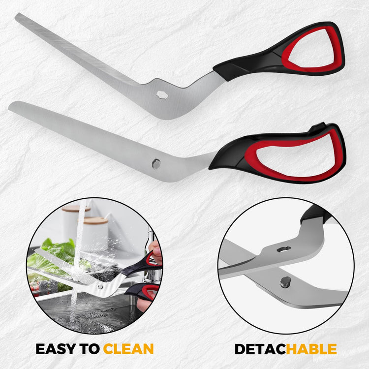 Detachable Pizza Scissors Cutter with Sharp Stainless Steel Blade