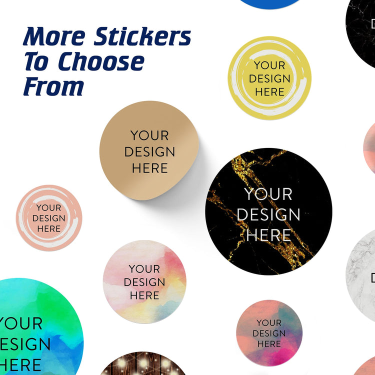 Custom Vinyl Stickers Your Image (100 Count)