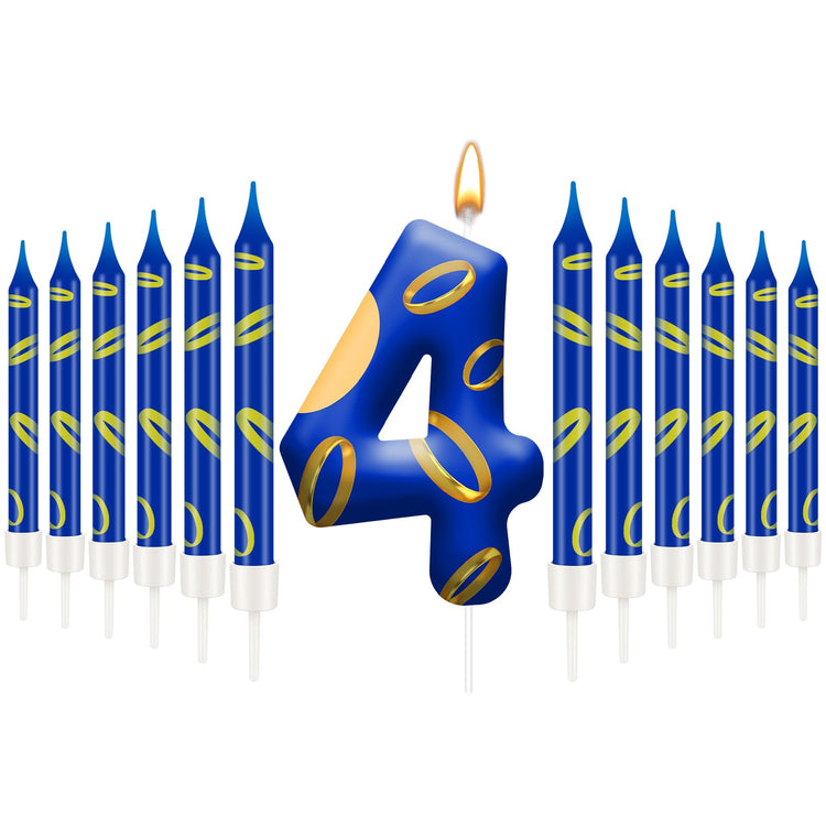 13PCS Birthday Cake Candles Set (13 Count)
