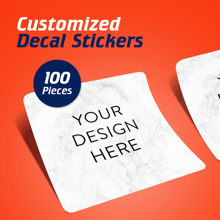 Custom Vinyl Stickers Your Image (100 Count)