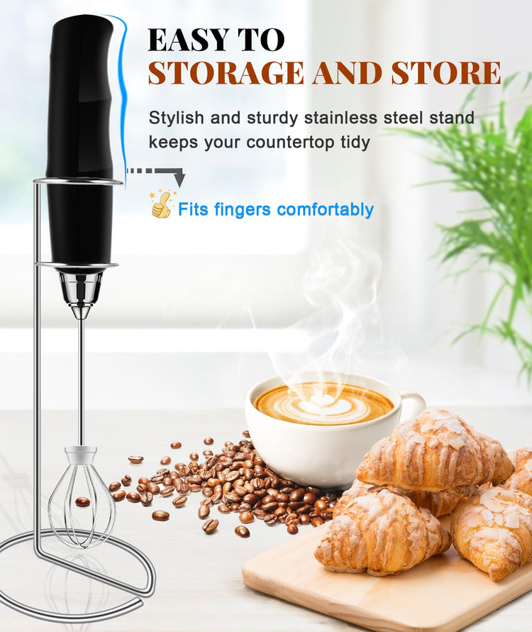 Handheld Milk Frother Wand for Coffee