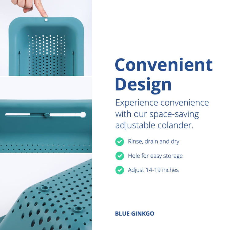 Over the Sink Colander Strainer Basket