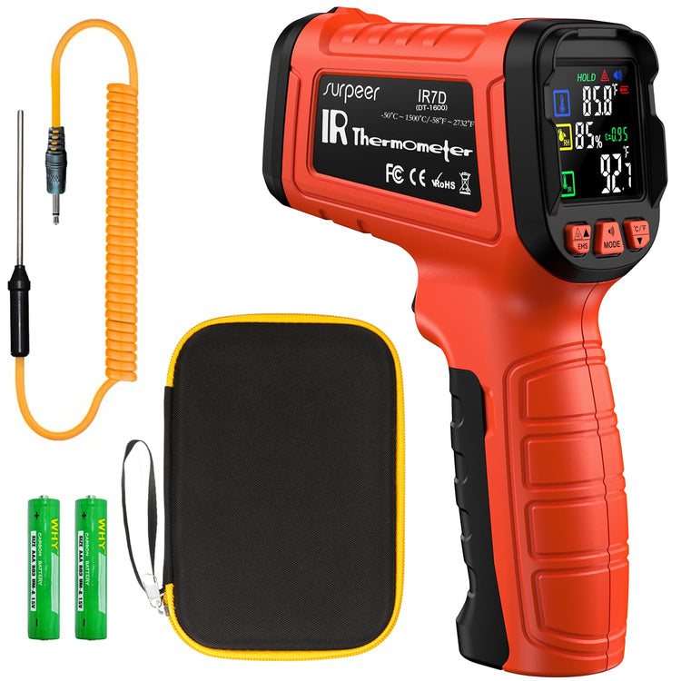 Infrared Thermometer Temperature Gun 2732°F 50