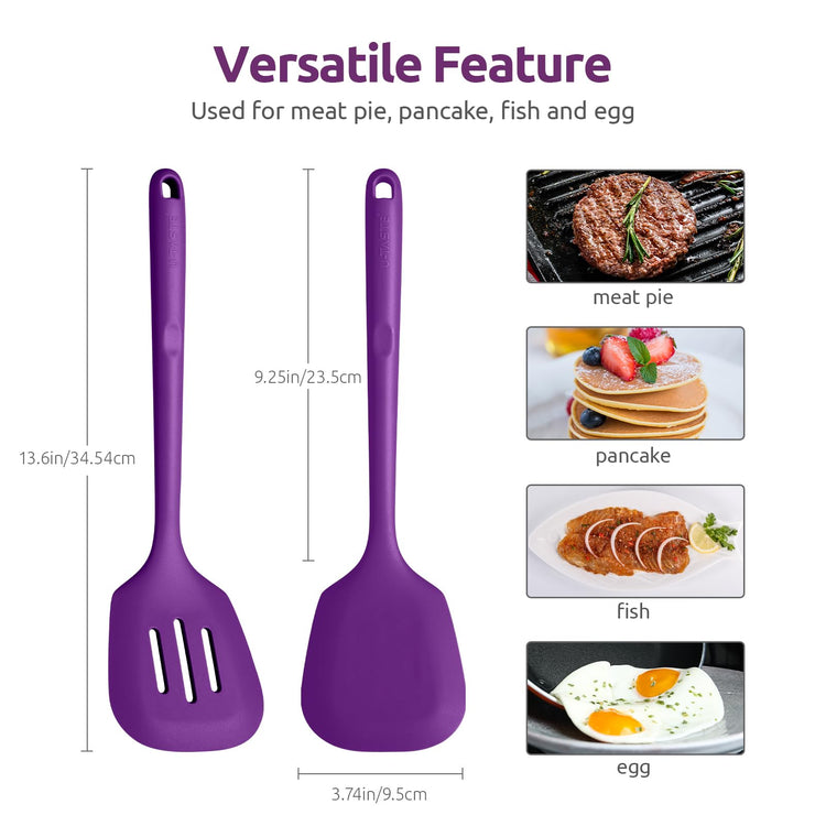 Silicone Turner Spatula Set of 2 (2 Count)
