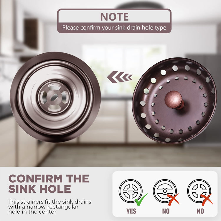 3 Pcs Sink Plug Stopper Disposal Drain Strainer (3 Count)
