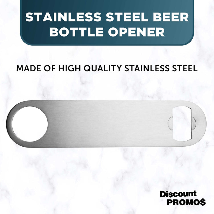 Stainless Steel Beer Bottle Openers Set of 10 (10 Count)