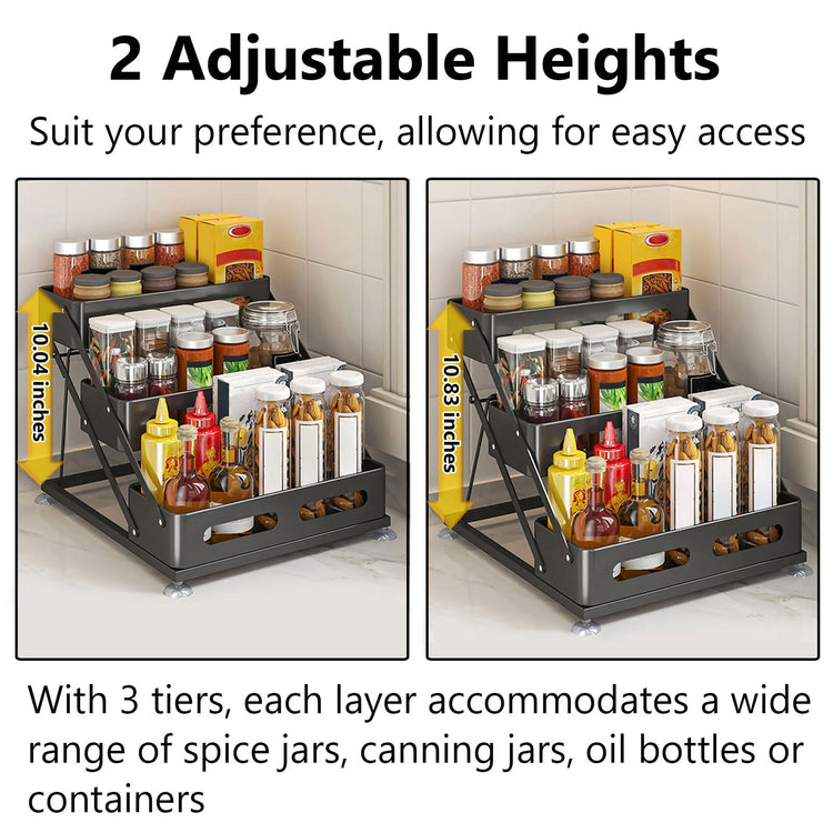 3 Tier Foldable Spice Rack