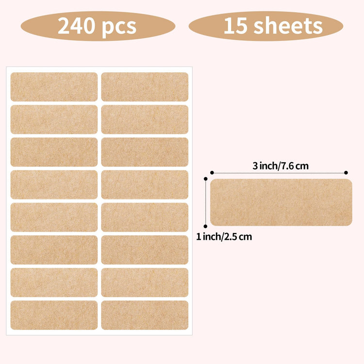 Removable Kraft Label Stickers