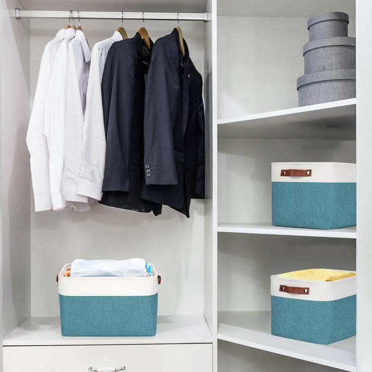 Storage Bins Large Fabric Storage Baskets for Shelves 3 Pack (3 Count)