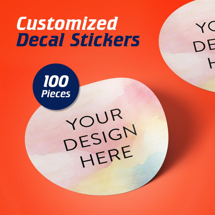 Custom Vinyl Stickers Your Image (100 Count)